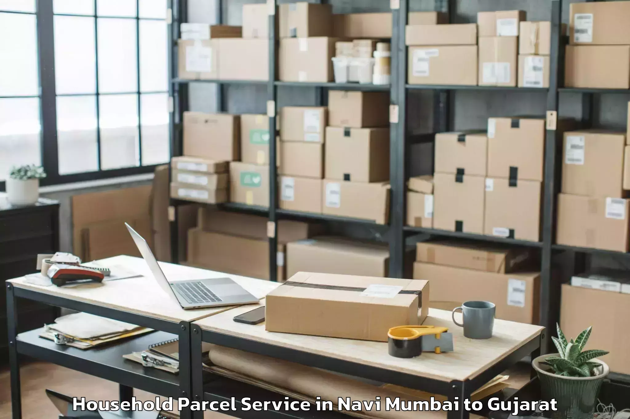 Affordable Navi Mumbai to Chotila Household Parcel